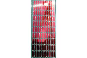 100 Buegelpailletten Stifte 7mm x 2mm Spiegel rot